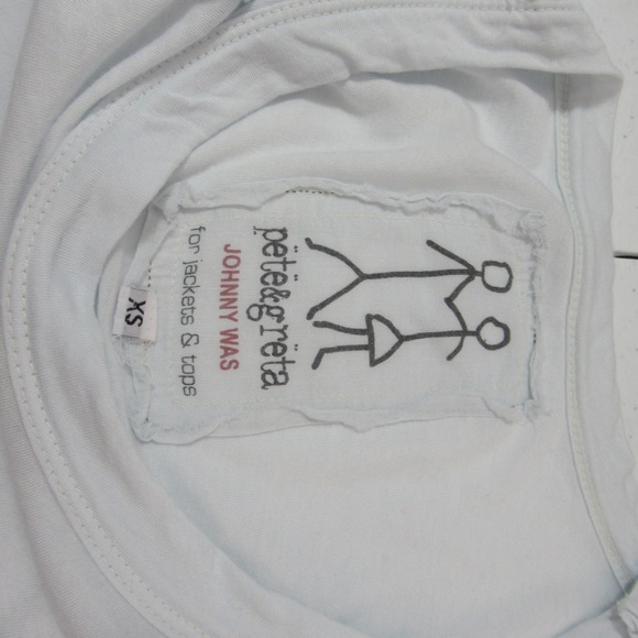 Johnny Was Pete & Greta Tunic Top Size XS Light Blue - Picture 7 of 10